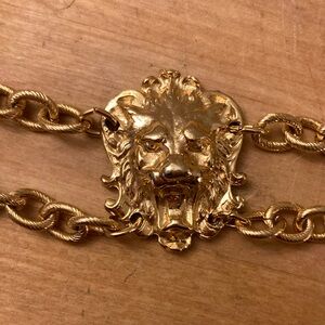 Vintage Gold Lion Chain Belt